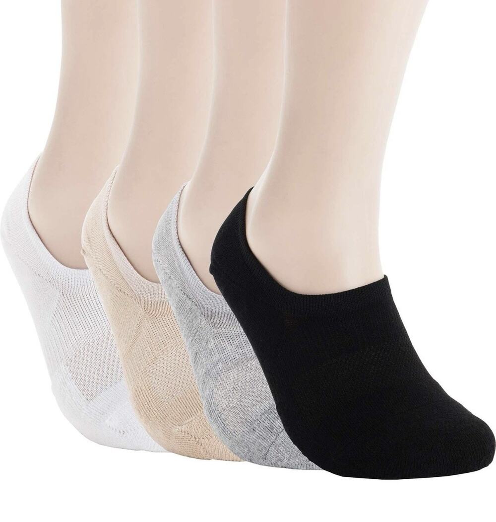 Pro Mountain Unisex No Show Socks Wide Toe Box Large 8 Pairs Assorted Colors New